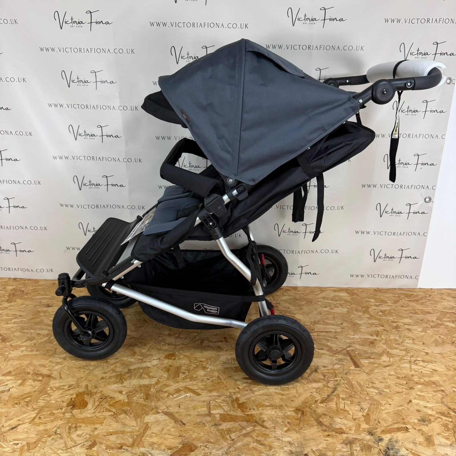 NEW Mountain Buggy Duet V2.5 Double Twin Stroller Pushchair - Flint - Image 5