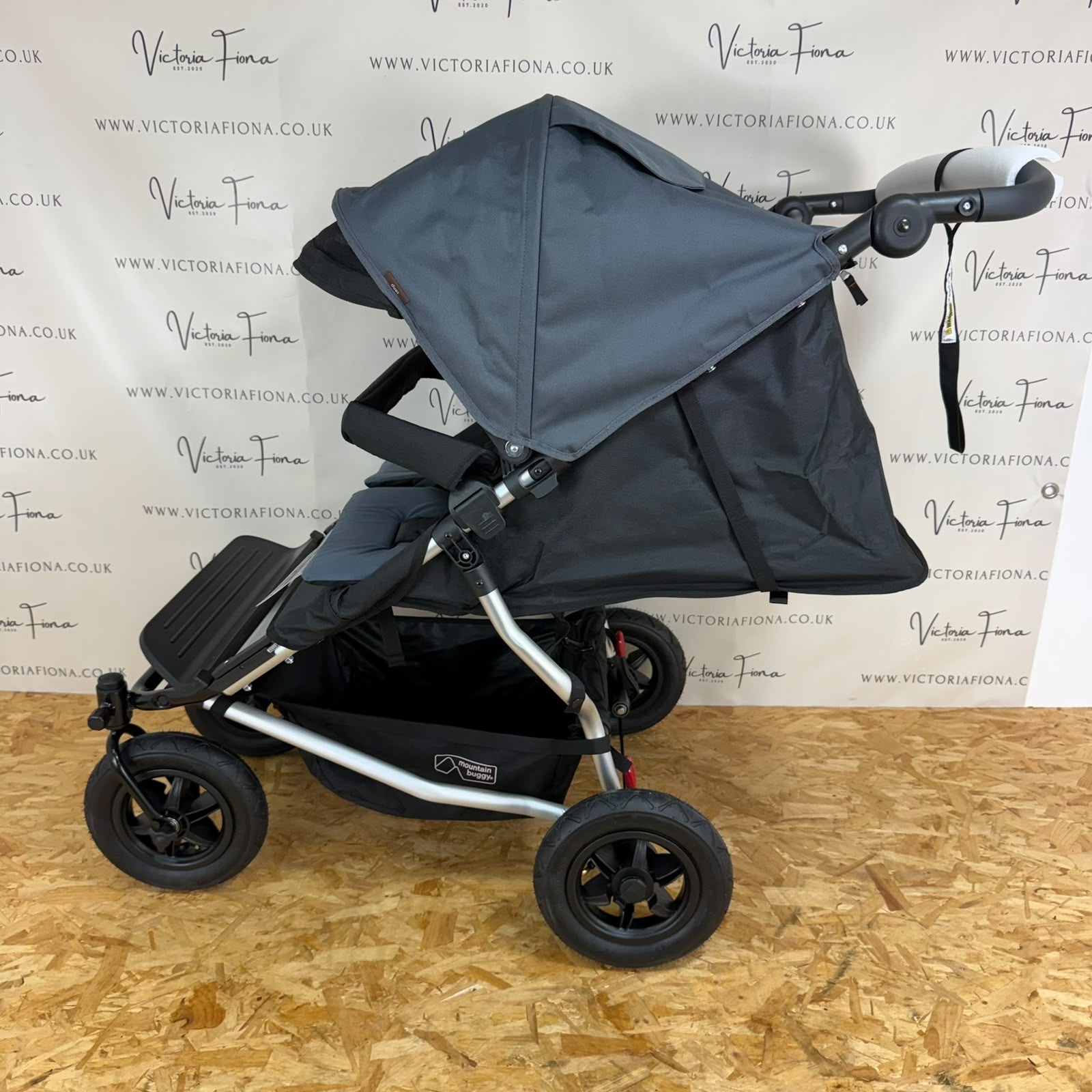 NEW Mountain Buggy Duet V2.5 Double Twin Stroller Pushchair - Flint - Image 2