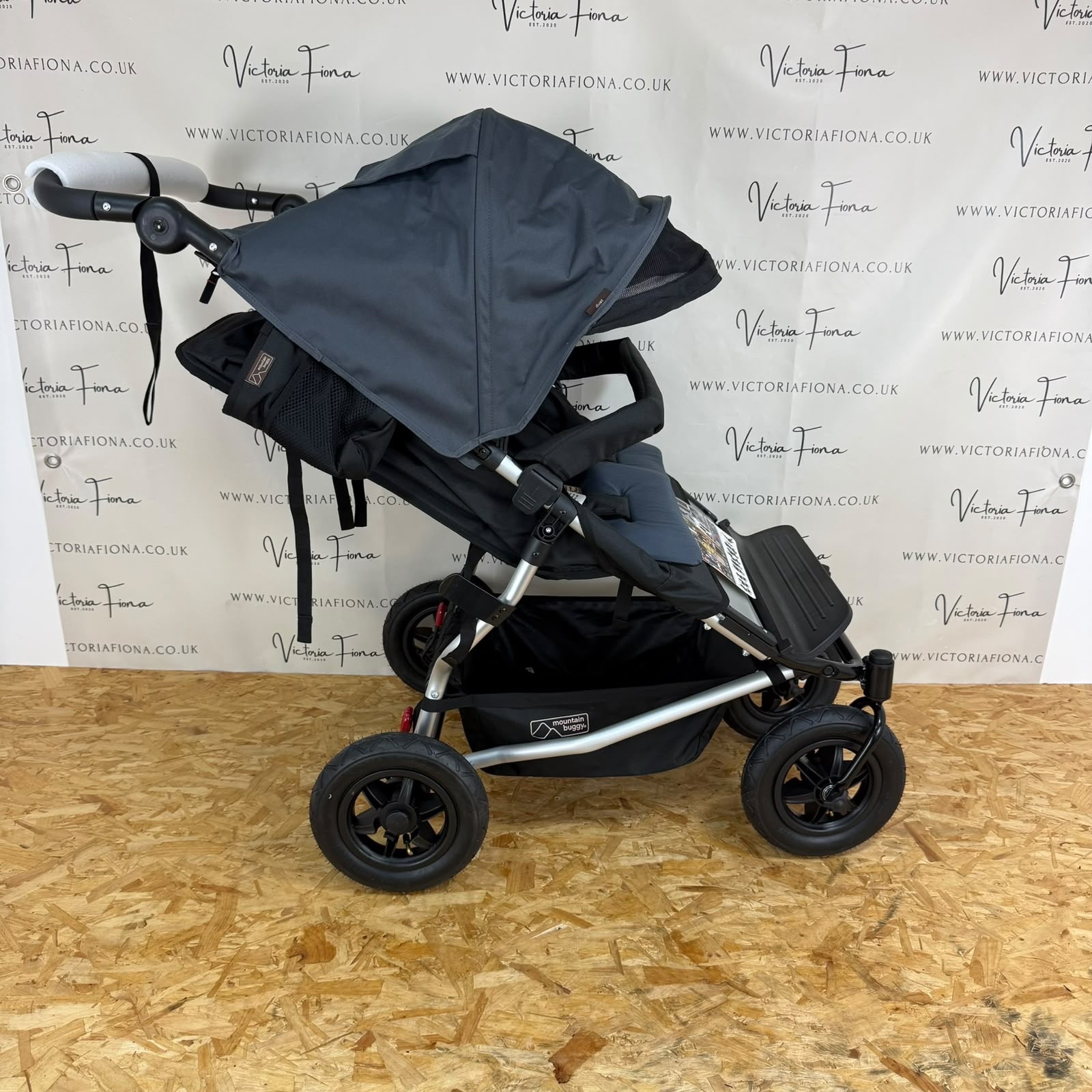 NEW Mountain Buggy Duet V2.5 Double Twin Stroller Pushchair - Flint - Image 4