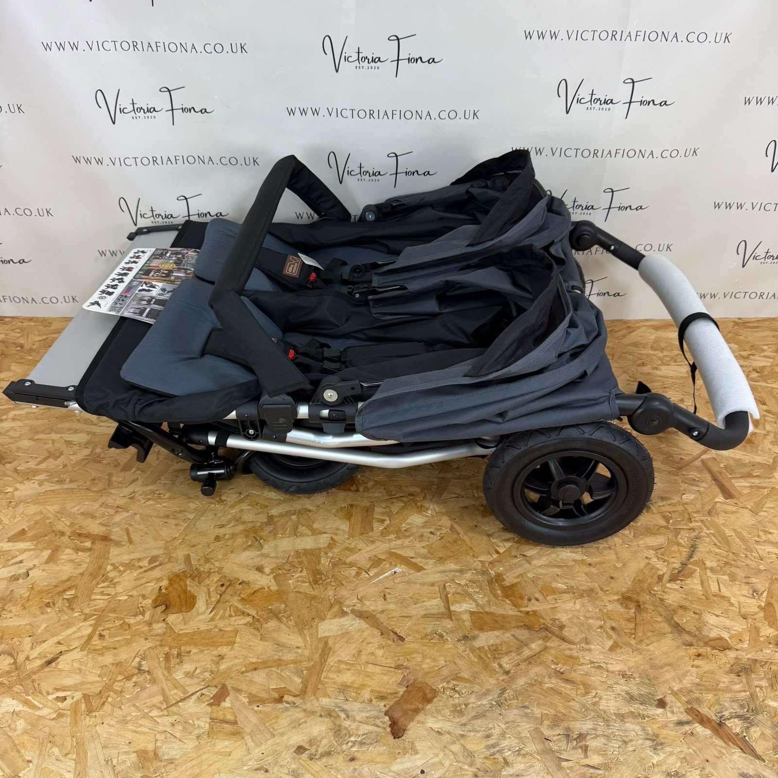 NEW Mountain Buggy Duet V2.5 Double Twin Stroller Pushchair - Flint - Image 6