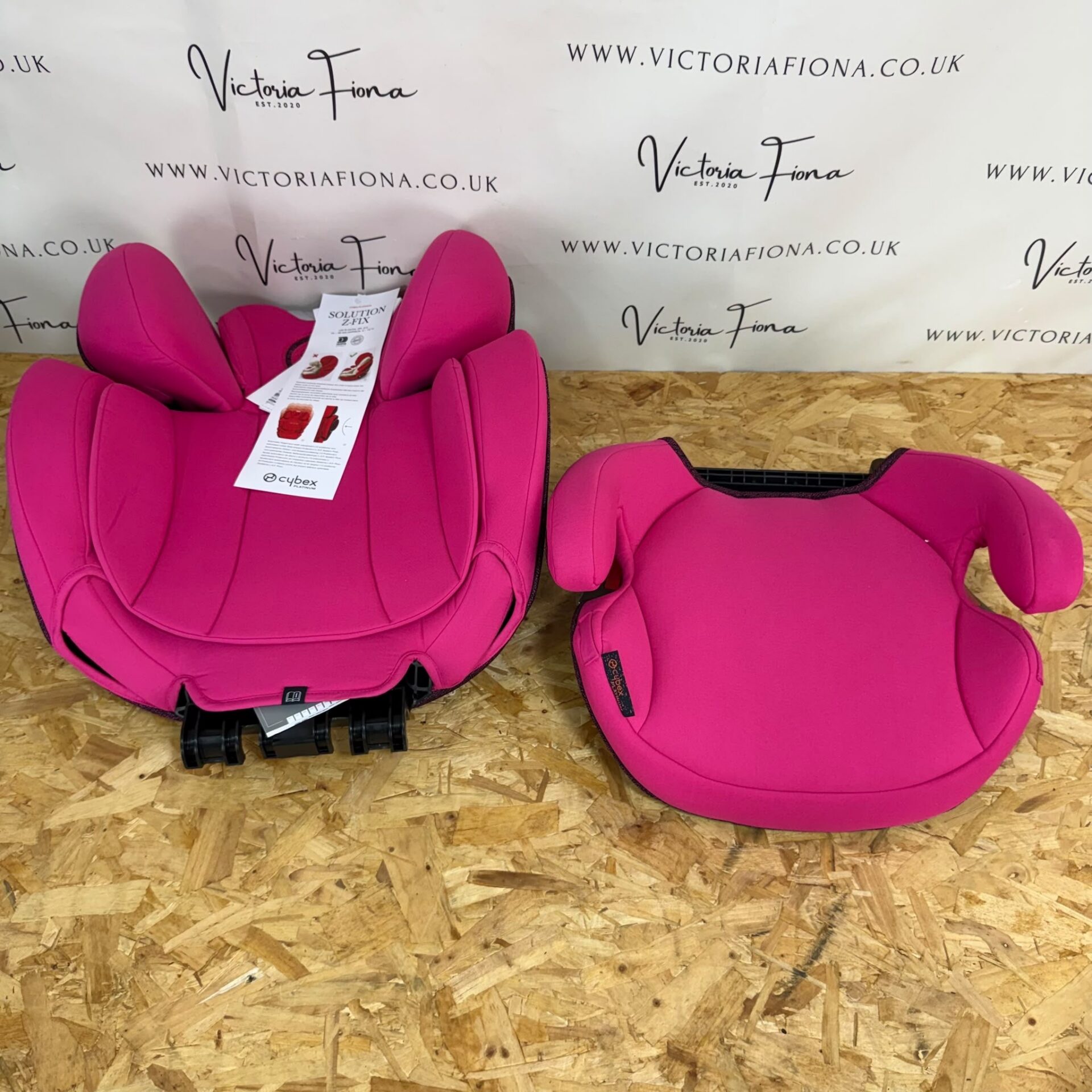 NEW Cybex Solution Z-Fix Highback Booster Car Seat - Passion Pink - Image 2