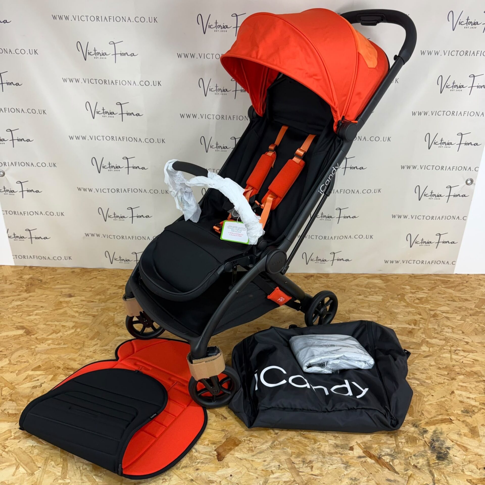 NEW iCandy Pip Compact Stroller - Sunset Orange