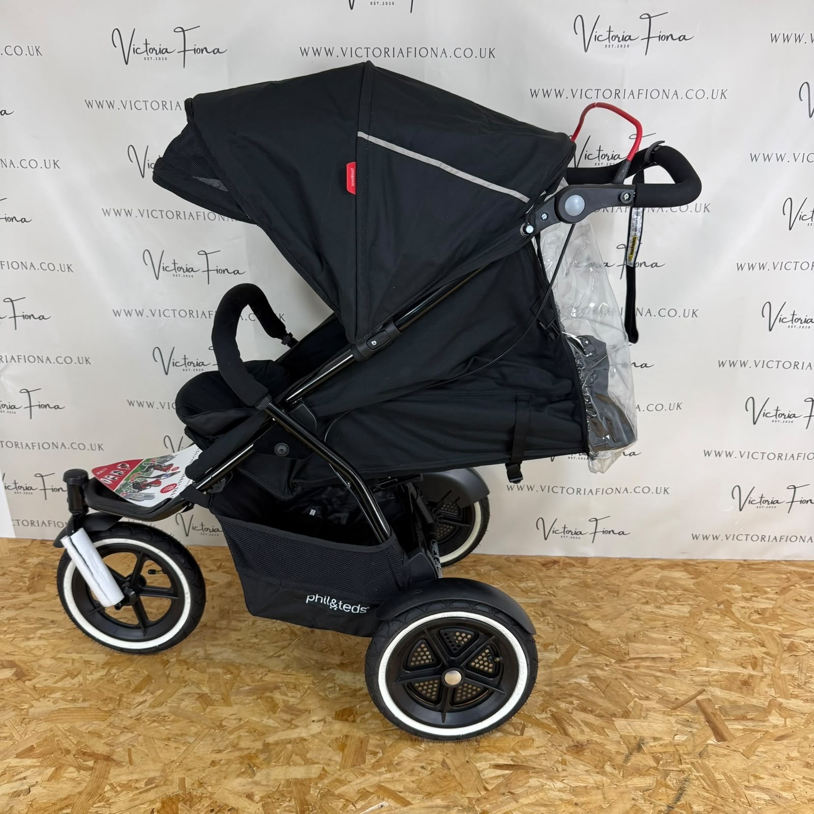 NEW Phil & Teds Navigator 3 Wheel All Terrain Stroller Pushchair - Black - Image 2