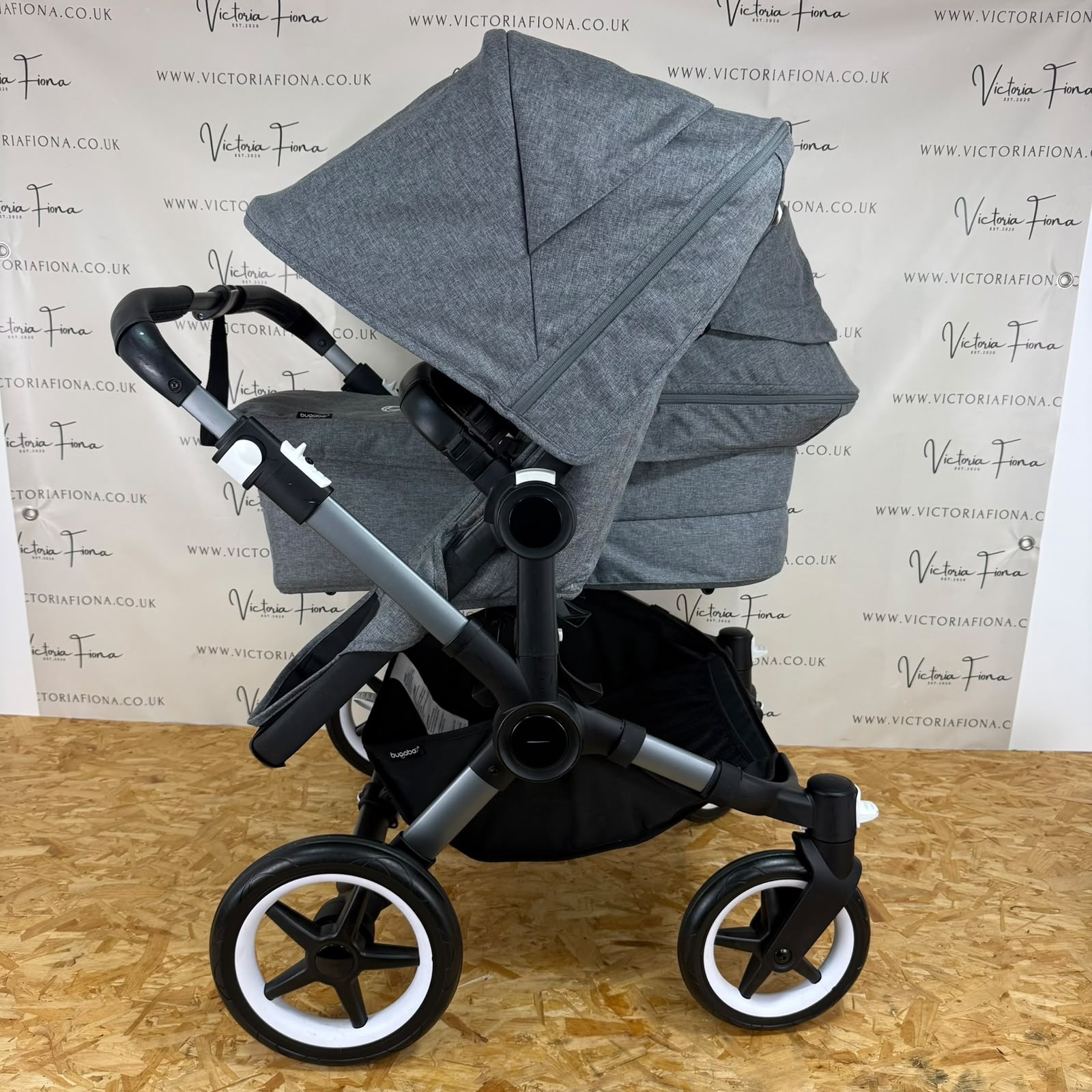 PRELOVED Bugaboo Donkey 5 Double Pushchair - GREY MELANGE - Image 5