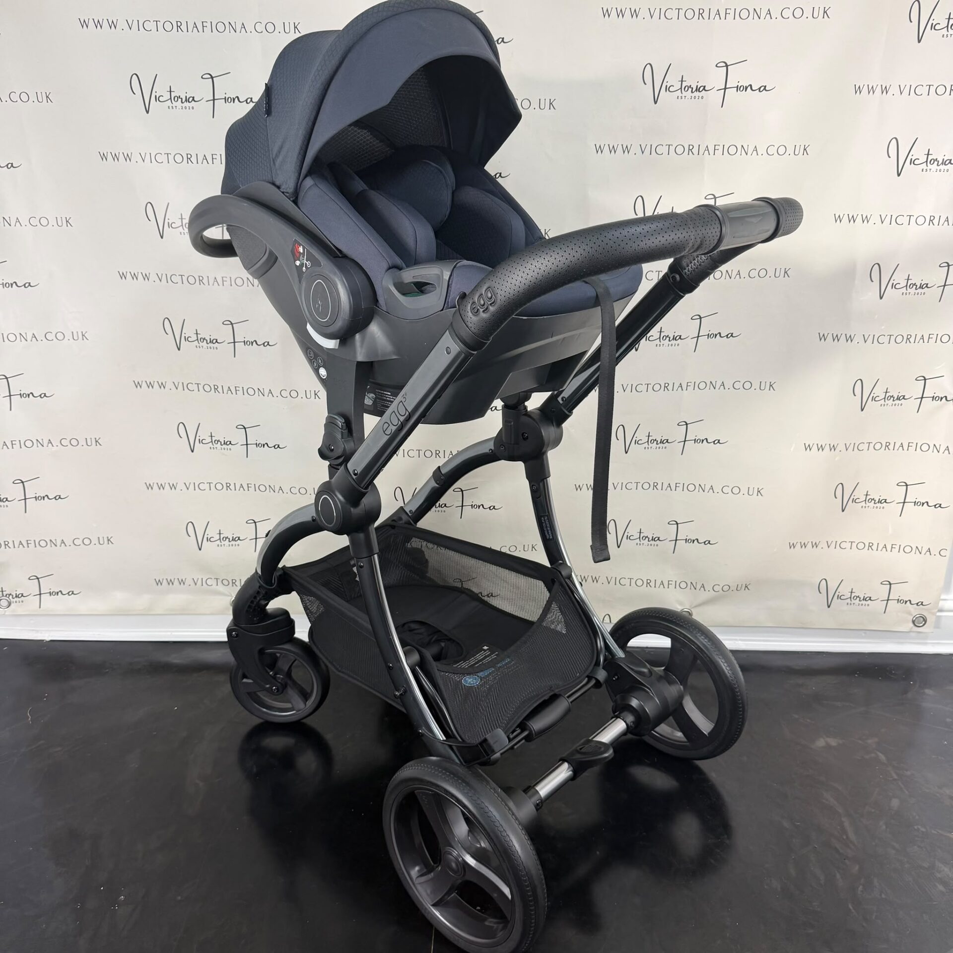 PRELOVED Egg 3 Pushchair & Carrycot - Celestial Blue - Image 9