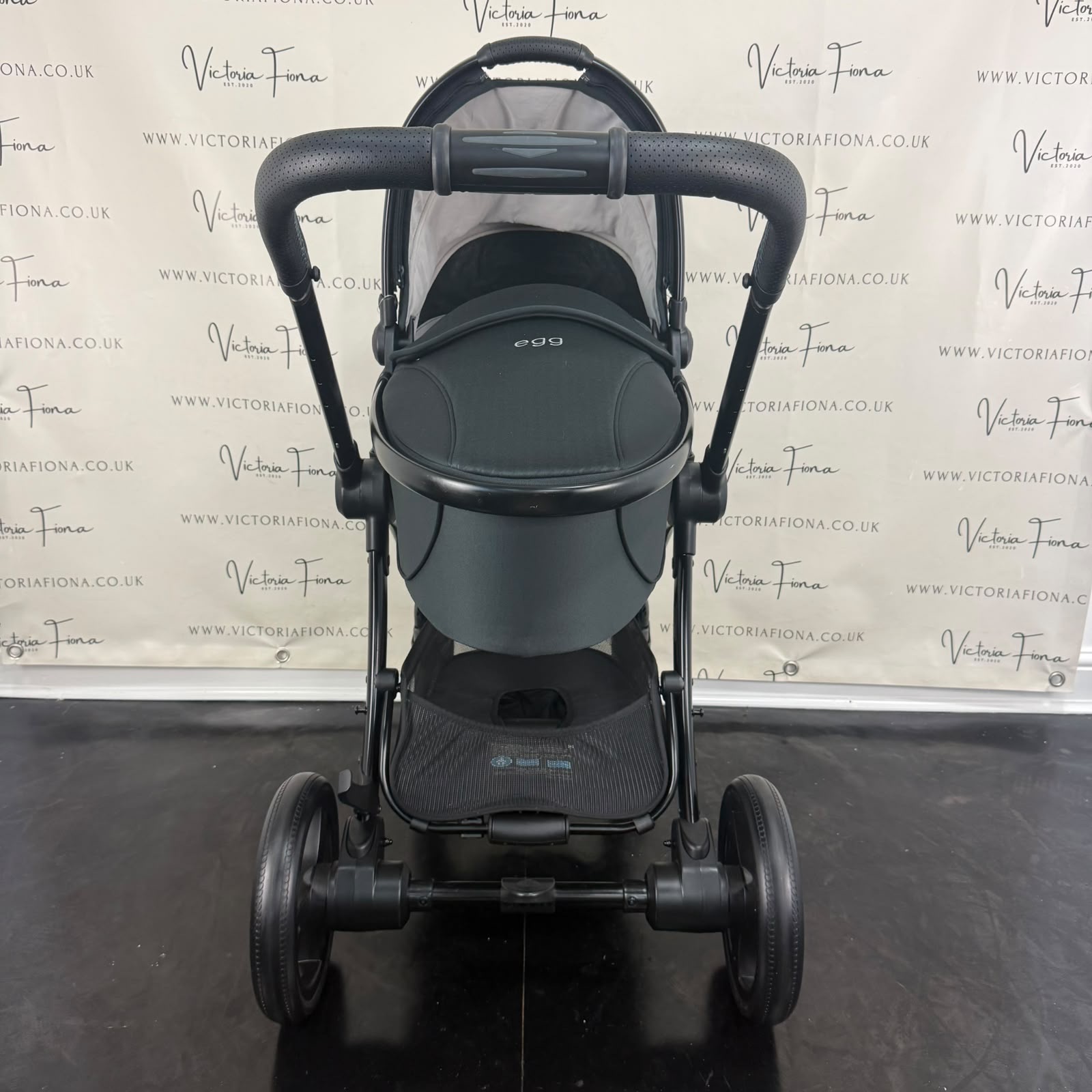 PRELOVED Egg 3 Pushchair, Carrycot - Houndstooth Black - Image 3