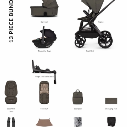 NEW Venicci Upline 3, 4in1 Travel System - Truffle/Beige