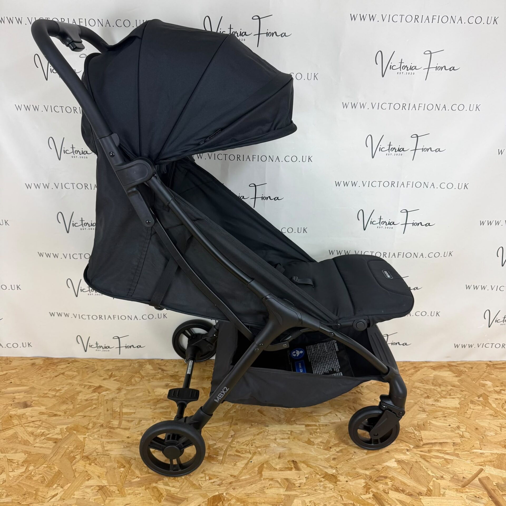 PRELOVED My Babiie MBX2 Compact CABIN APPROVED Stroller - Black - Image 5